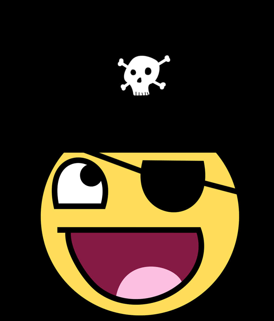 A Cartoon Face With A Pirate Hat
