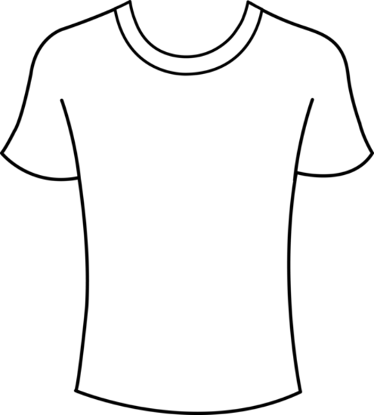 A White T-shirt On A Black Background