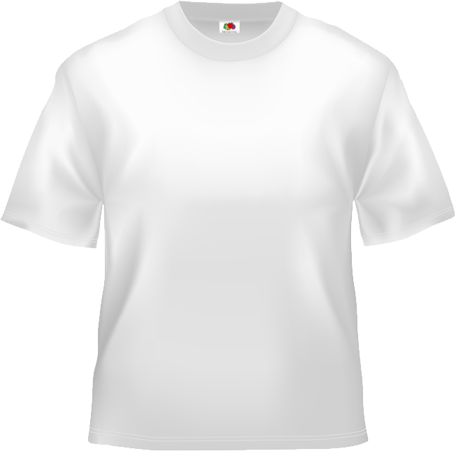 A White Shirt With A Black Background
