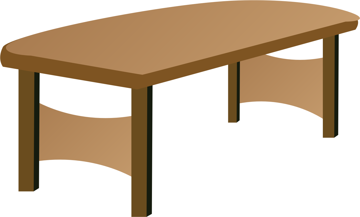 A Table With Legs And A Black Background
