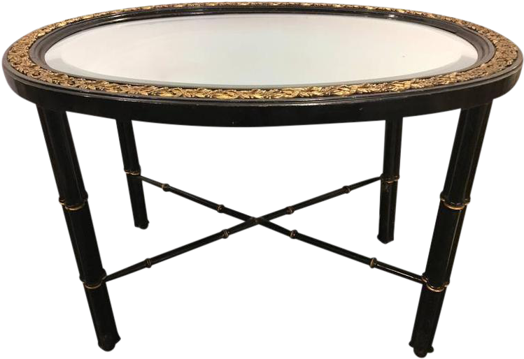 A Table With A Mirror On It