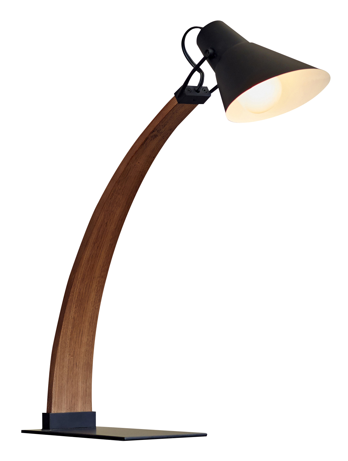 A Lamp On A Black Background
