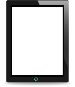 A Black Rectangular Device With A White Screen