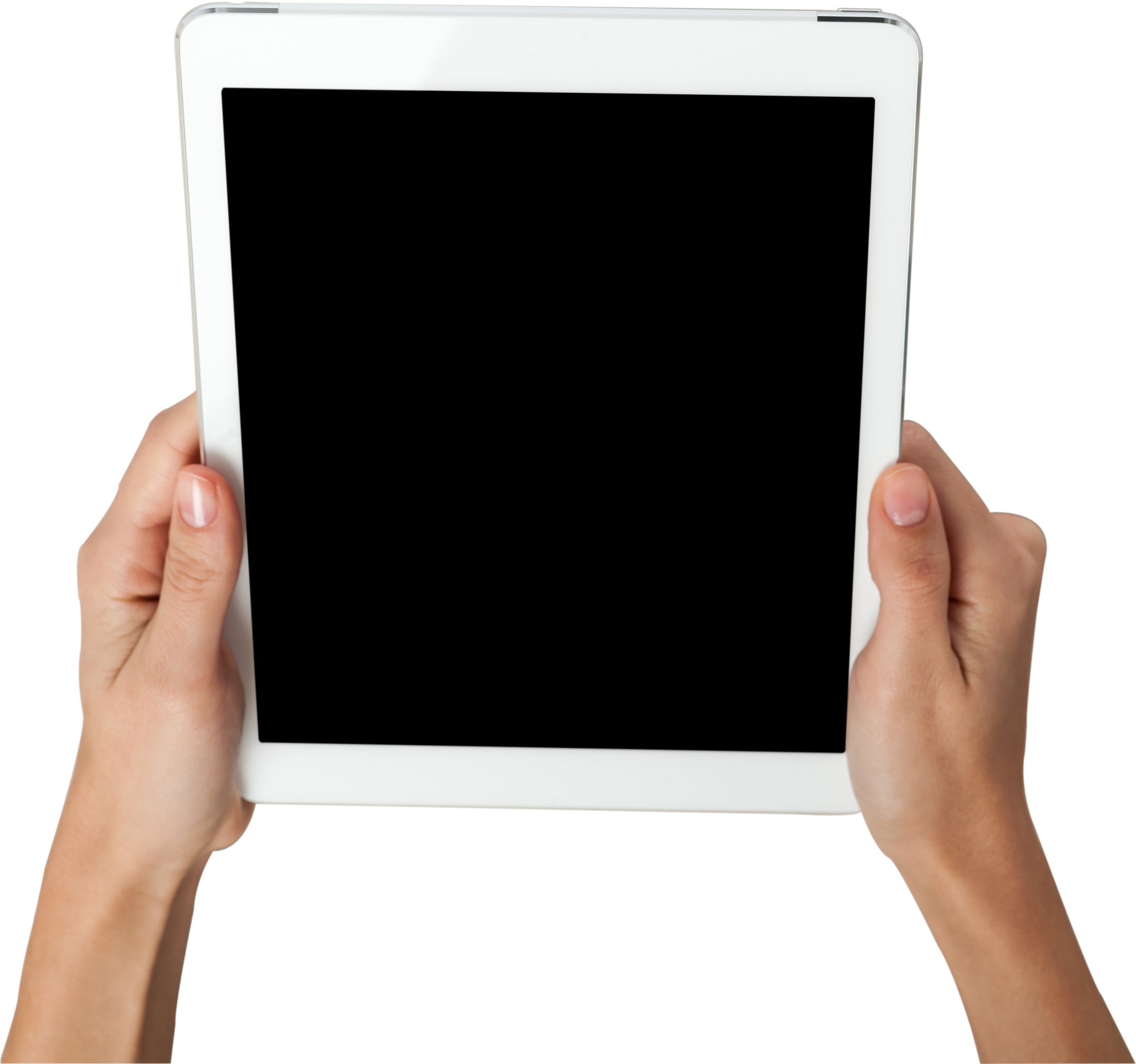 A Person Holding A Tablet