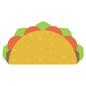A Taco With Colorful Toppings
