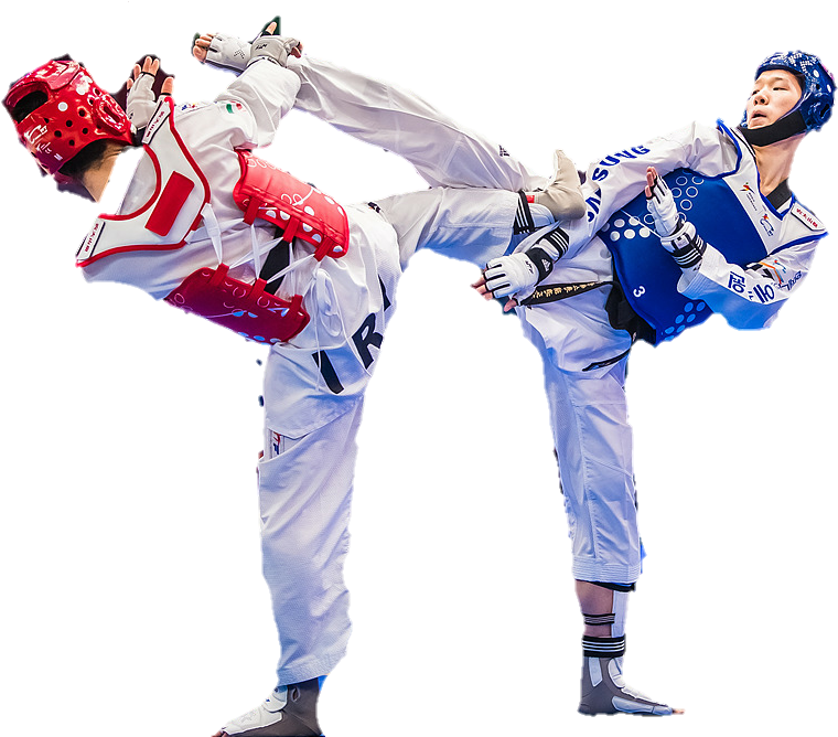 Two People Wearing Martial Arts Gear
