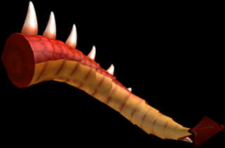A Red And Yellow Dragon Tail