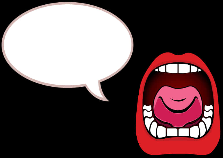 A Mouth With A Speech Bubble