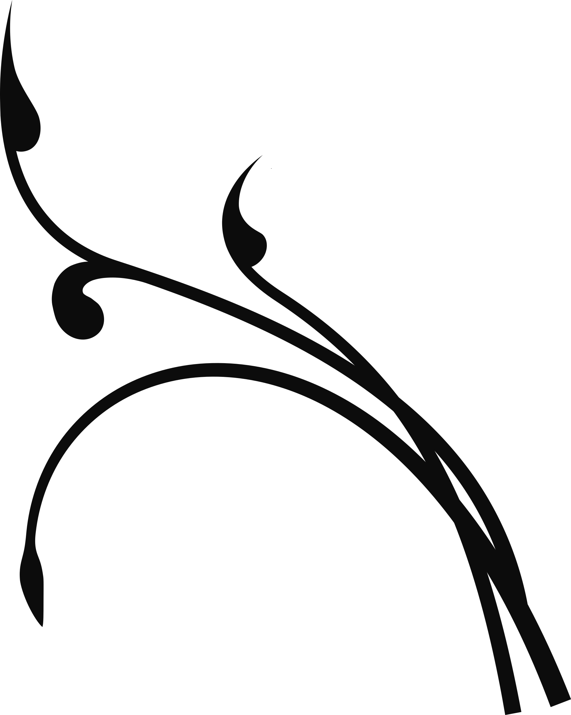 A Black And White Image Of A Swirly Design