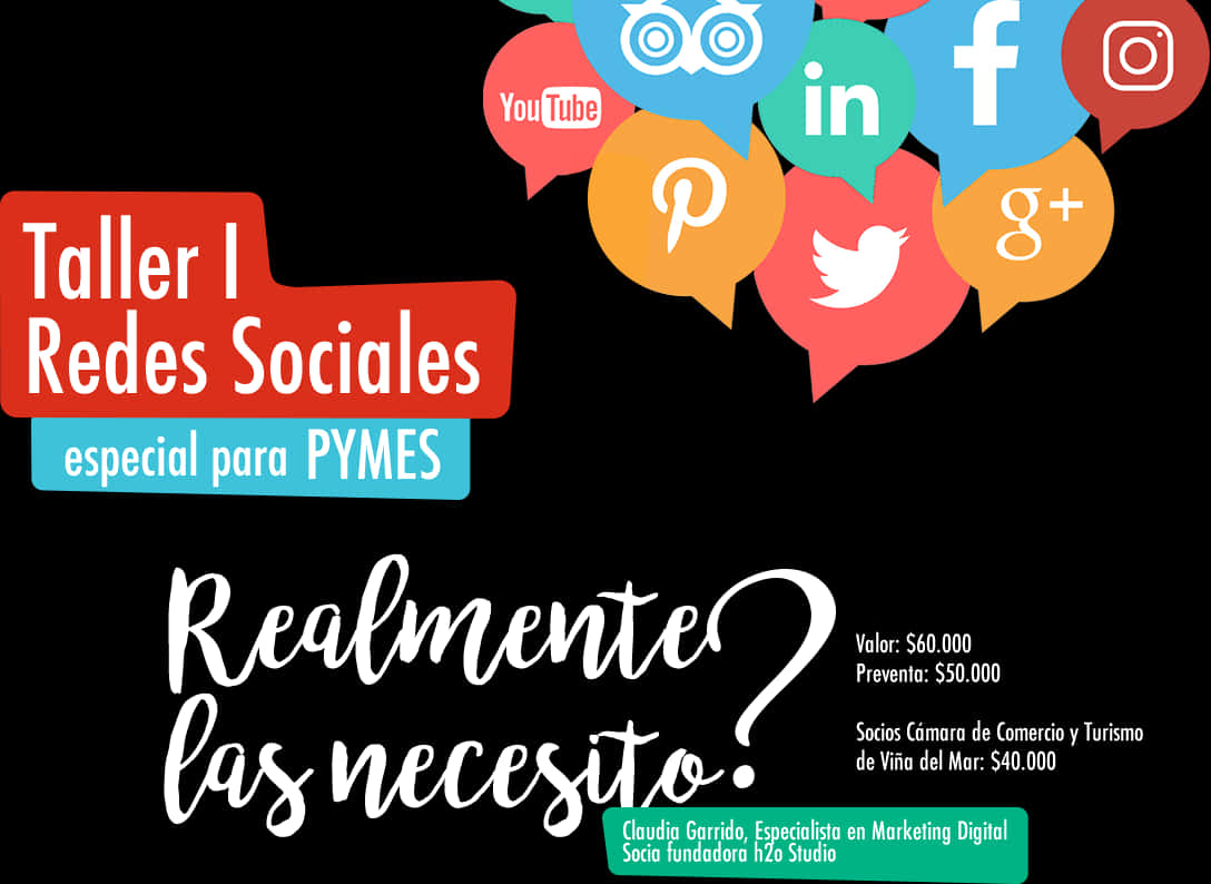 Taller De Redes Sociales I Textos - Social Media Background Png, Transparent Png