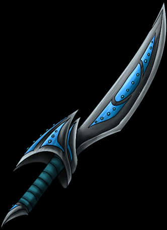 A Blue And Black Knife