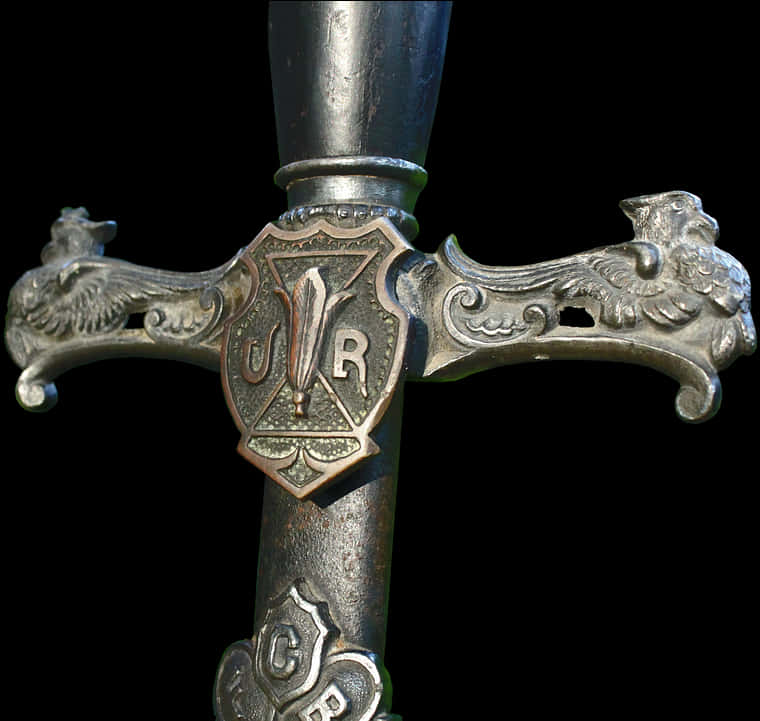 A Close Up Of A Sword