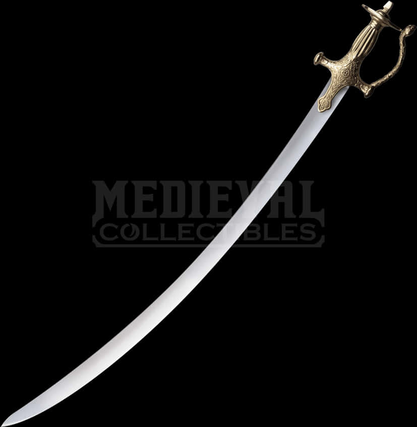 A Sword With A Gold Handle