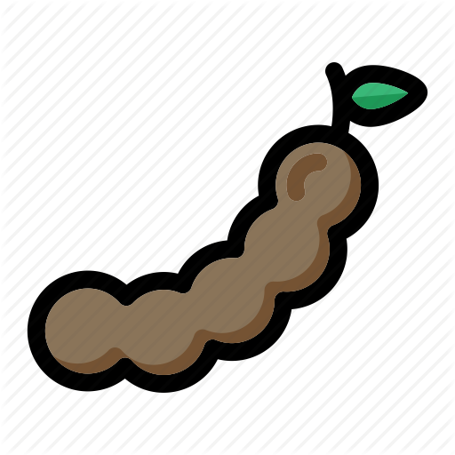 A Cartoon Of A Worm With A Leaf