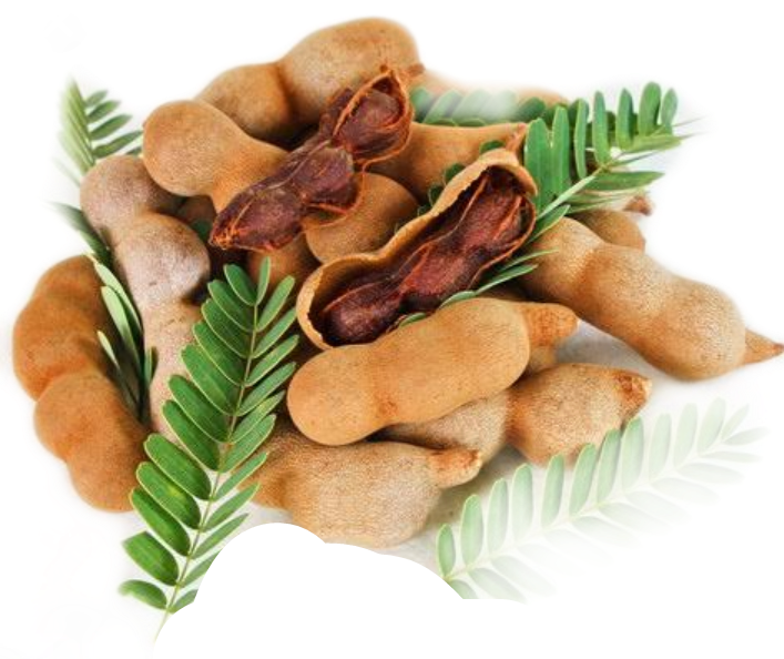 A Pile Of Tamarind With Leaves