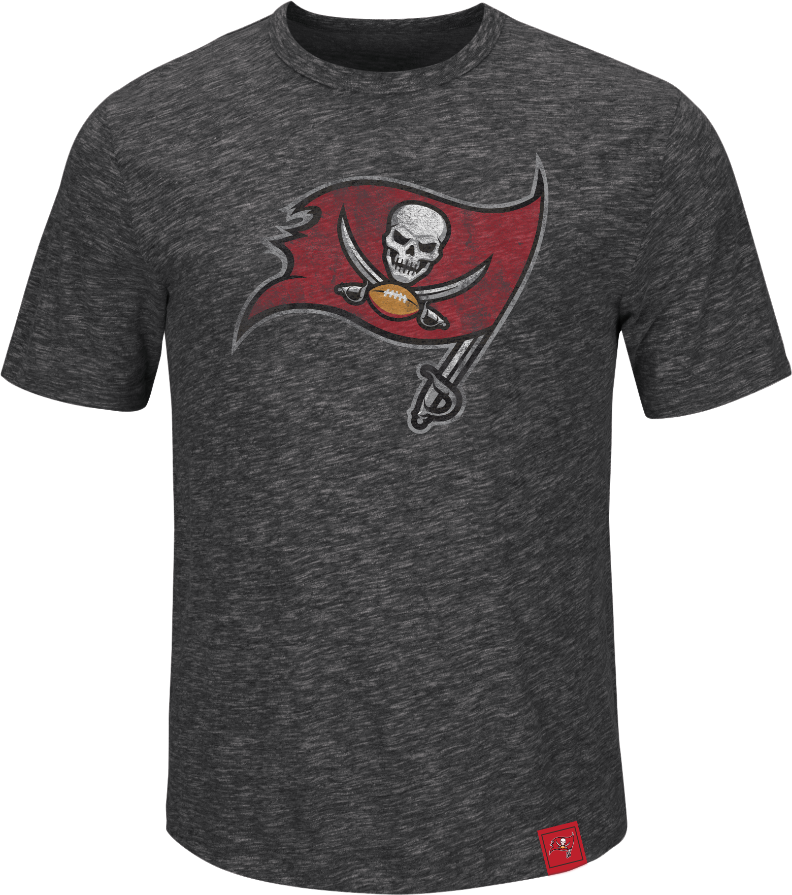 A Grey T-shirt With A Skull And Football