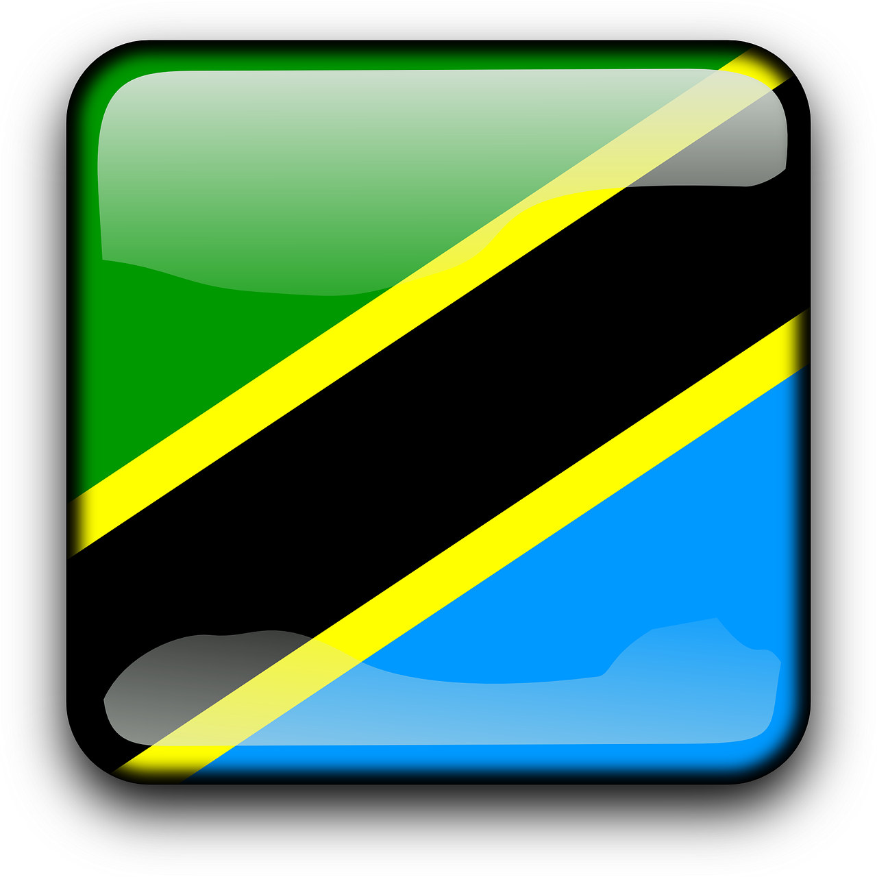 Tanzania Flag Png Isolated Photo