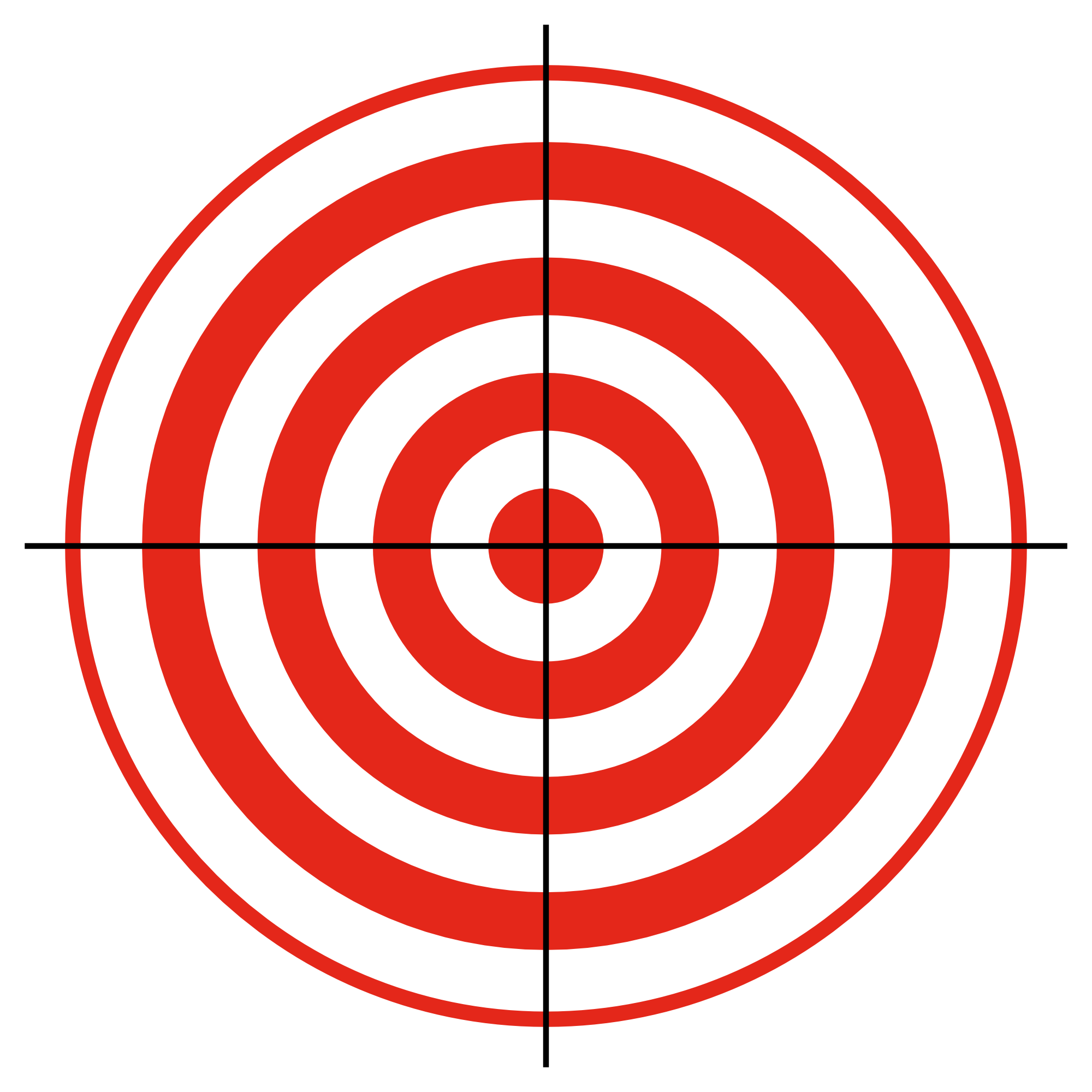 A Red And White Target