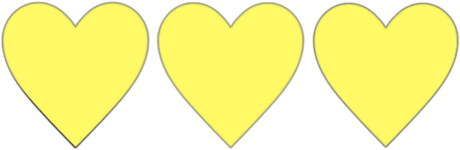 A Yellow Heart On A Black Background