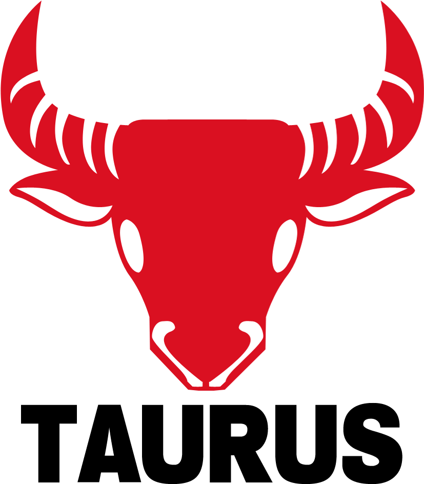A Red Bull Head With Horns