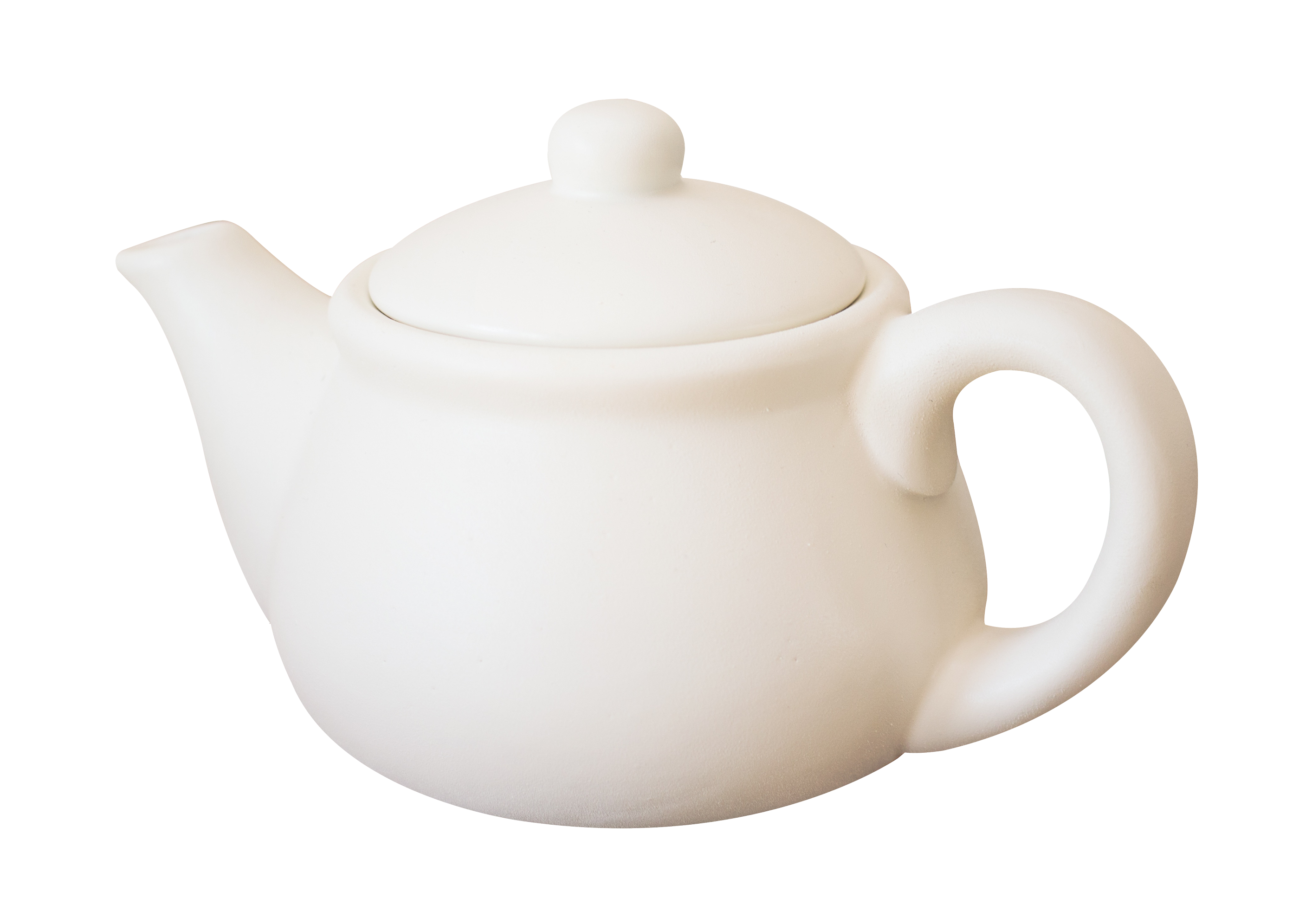 A White Teapot With A Lid