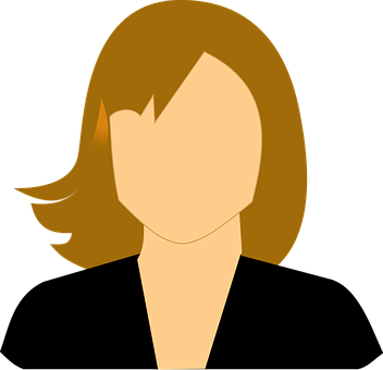 A Woman's Face With A Black Background