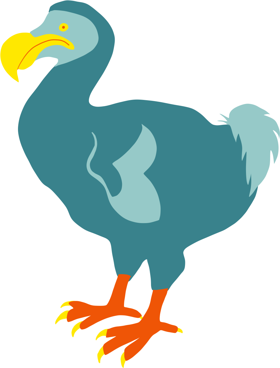 Teal Green Dodo Bird