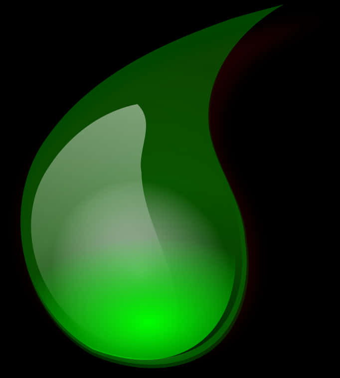 A Green Drop Of Water