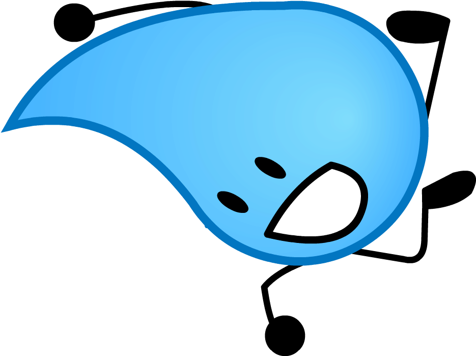 A Blue Cartoon Character With A White Face