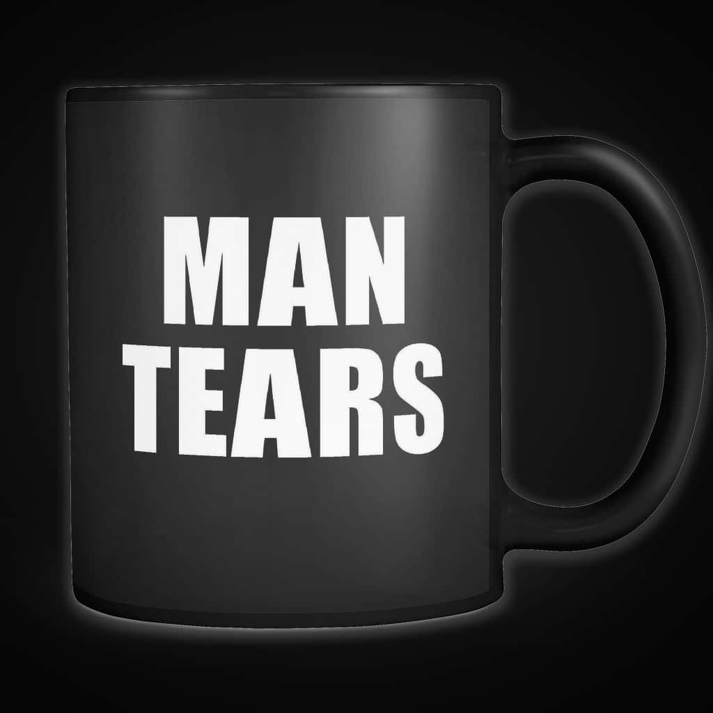 A Black Mug With White Text On It