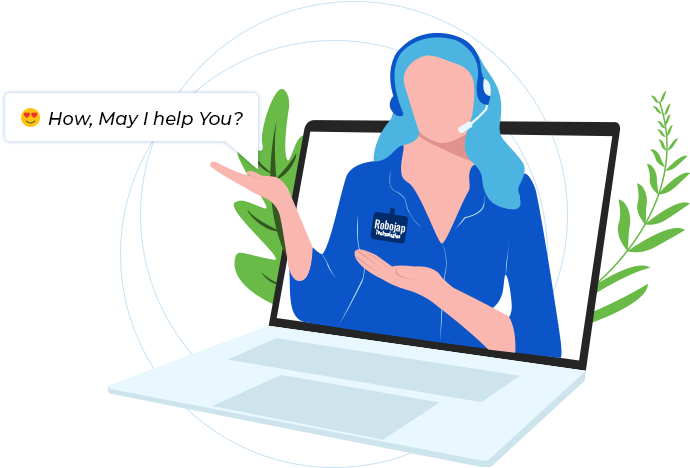 A Woman In A Headset Talking On A Laptop