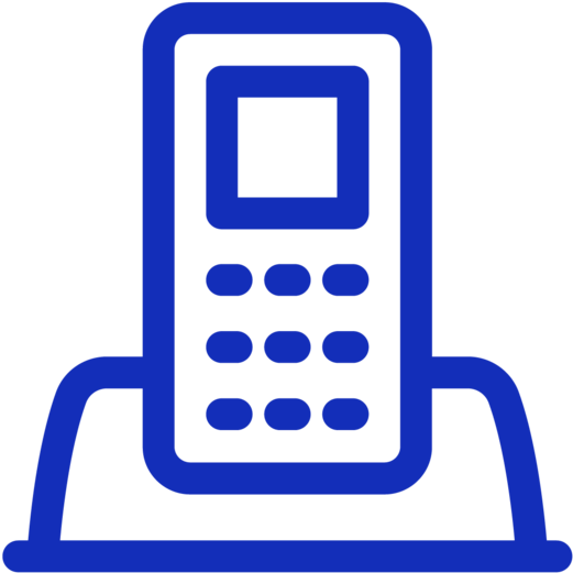 A Blue And Black Phone