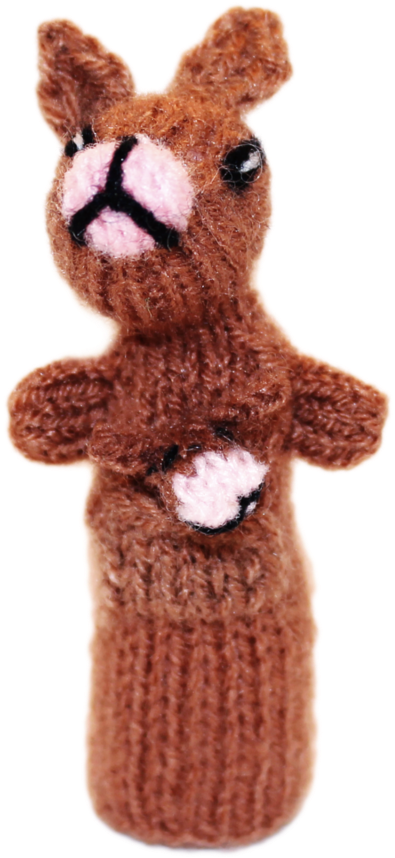 A Knitted Teddy Bear Puppet