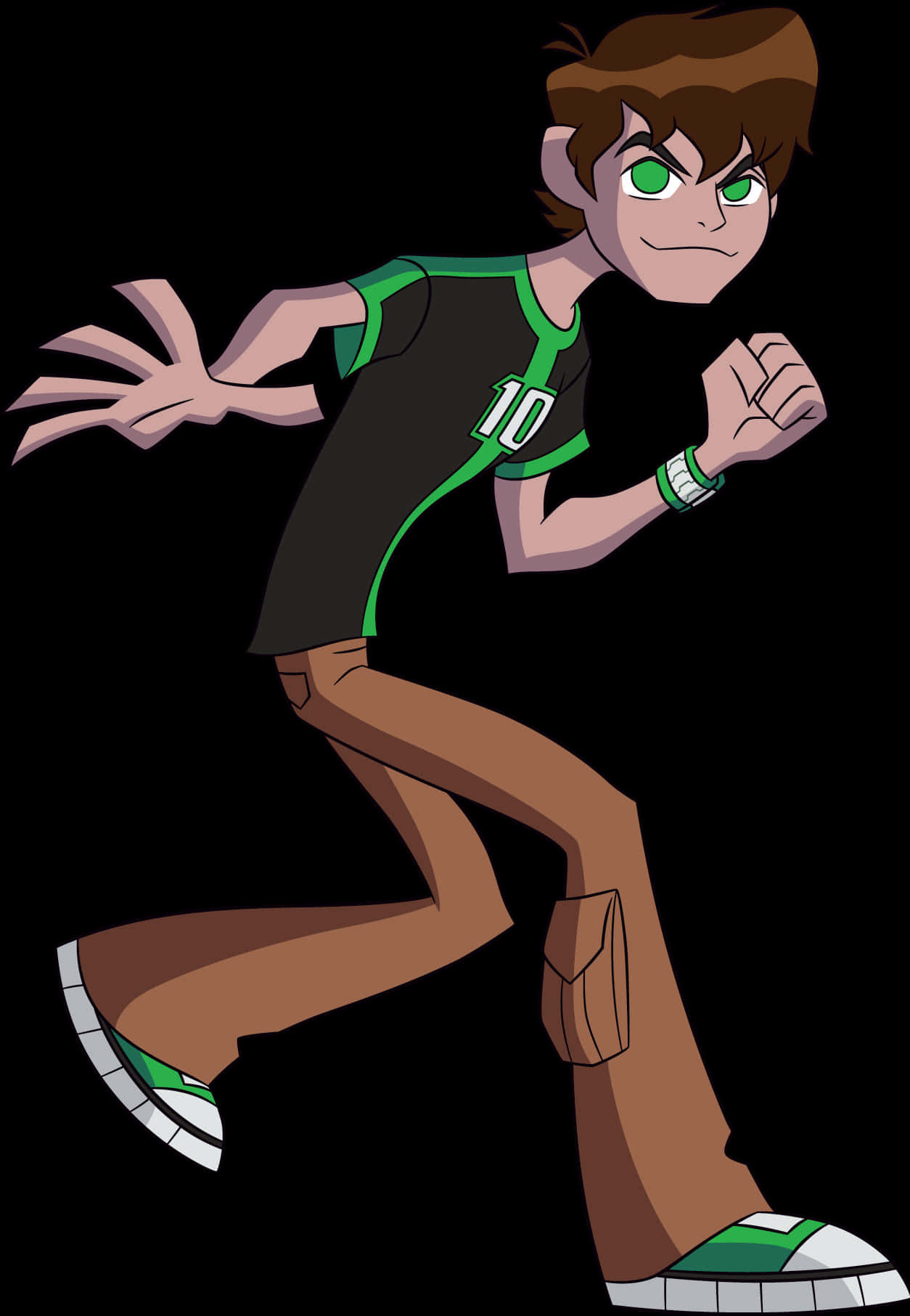 Cartoon Of A Boy Running