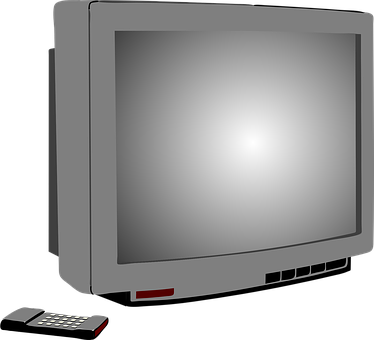 A Television With A Remote Control