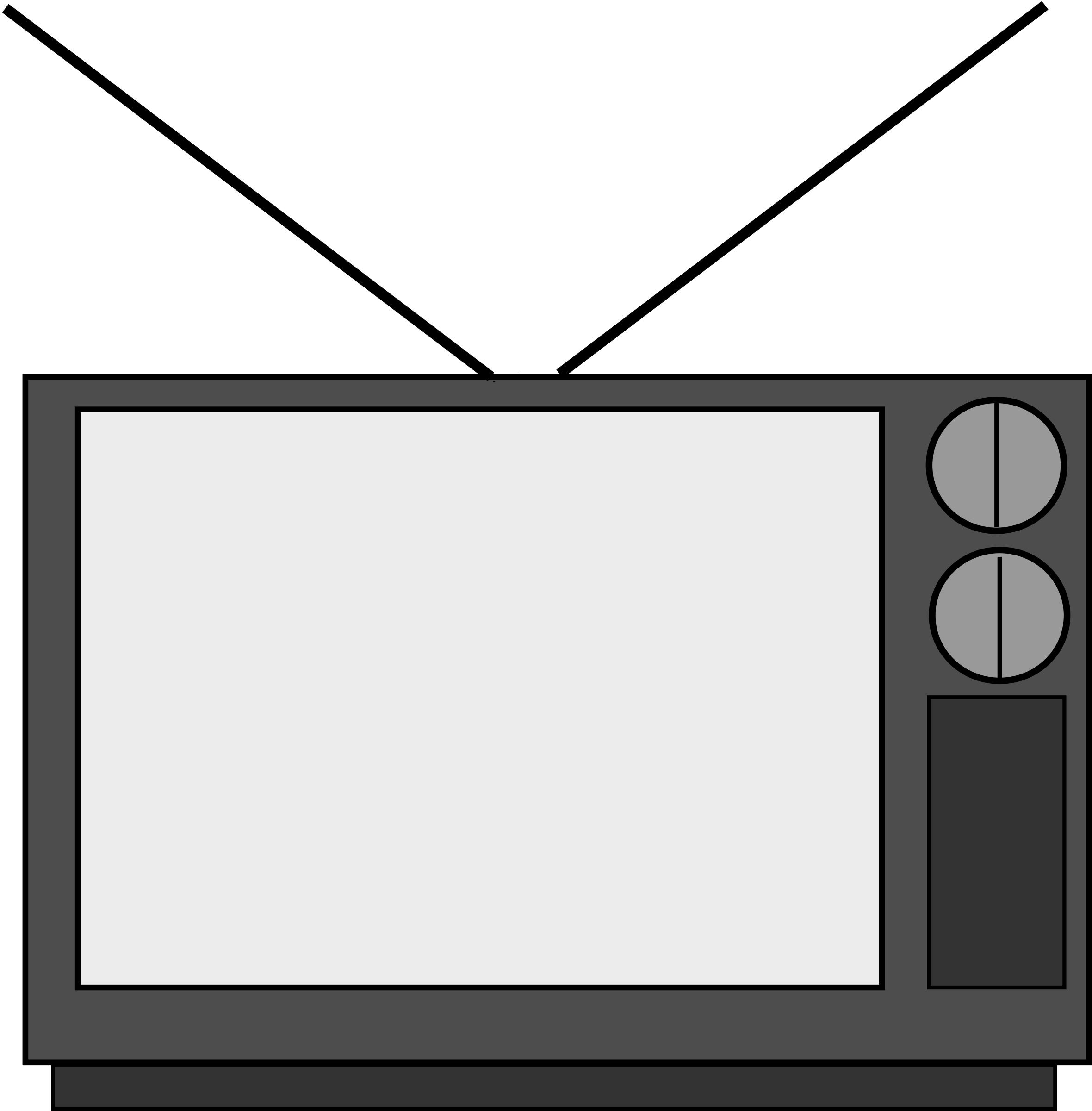 A Cartoon Of A Television