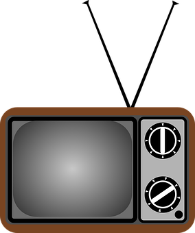 A Television With Knobs And Dials