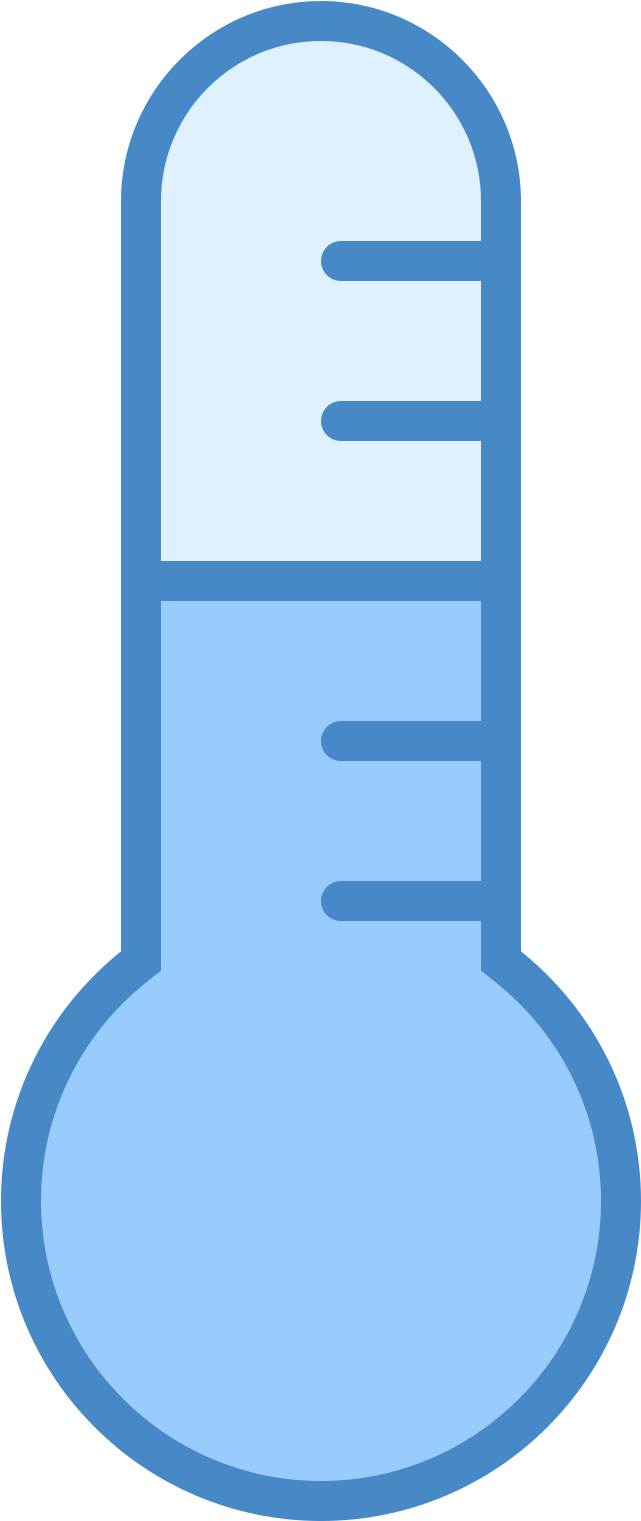 A Blue Beaker With A Black Background