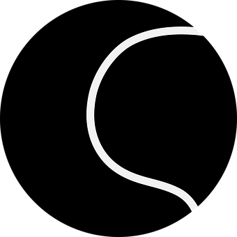 A White Curved Line On A Black Background