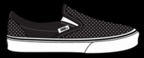 A Black And White Shoe