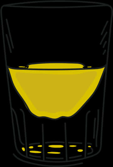 A Yellow Liquid In A Glass