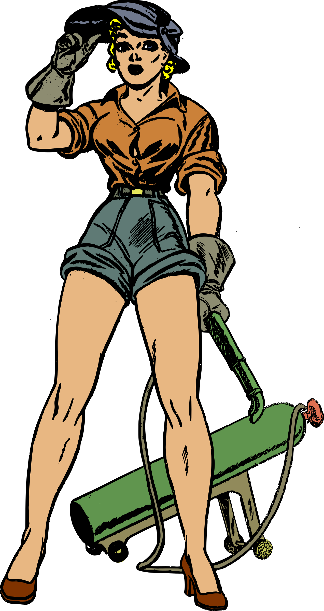 Terry The Big Image Png - Welder Pin Up Girl, Transparent Png