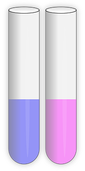 A Close-up Of Two Colored Tubes