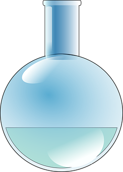 A Round Blue Glass Container With A Blue Cap