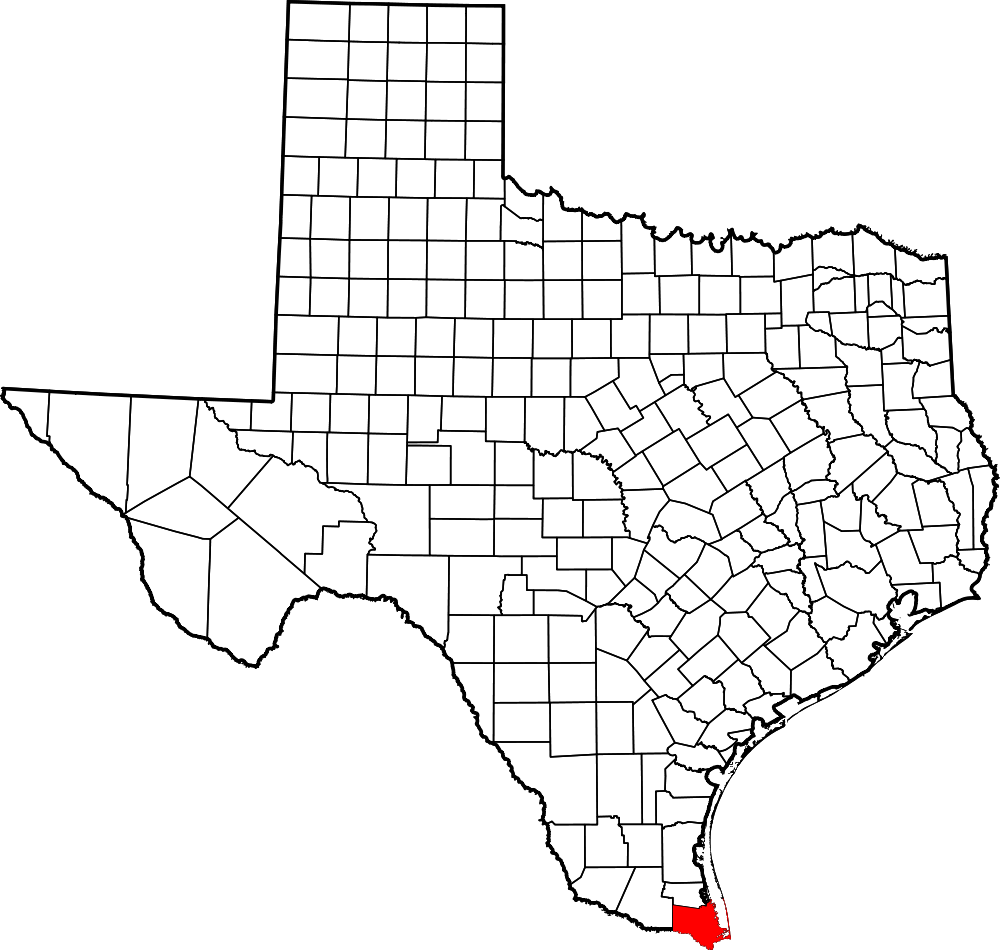 A Map Of Texas With A Red Location