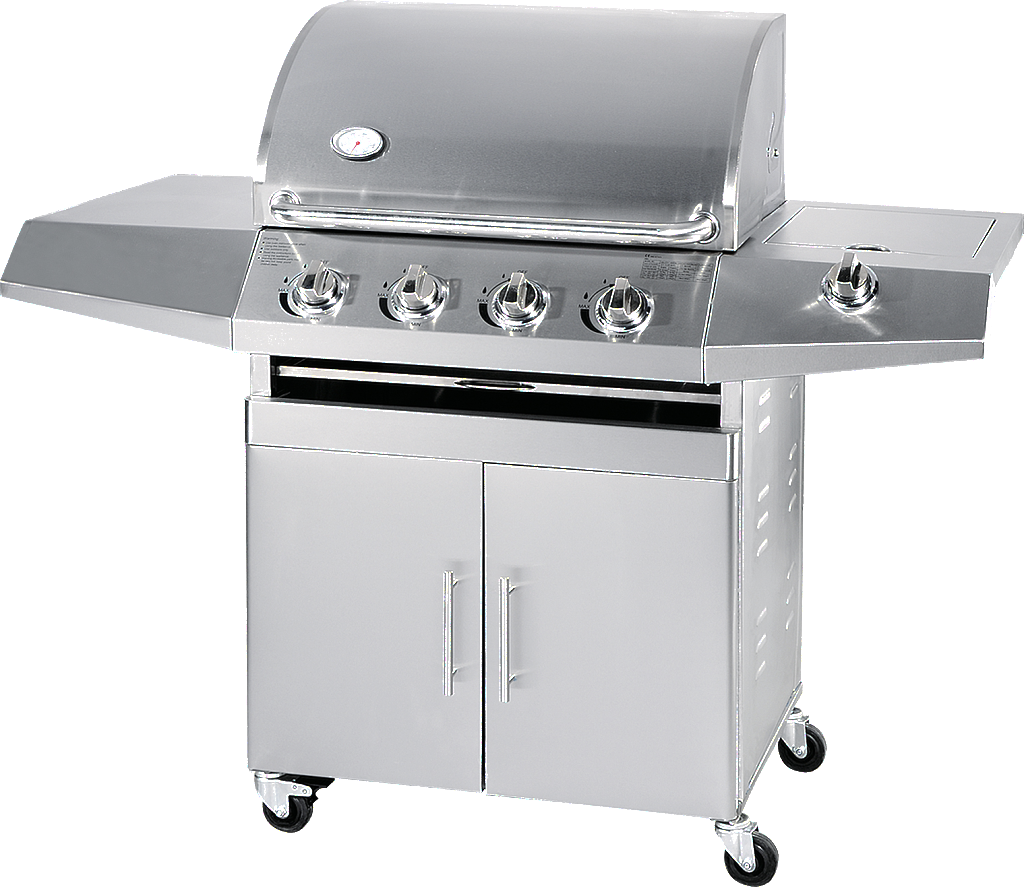 A Stainless Steel Barbecue Grill