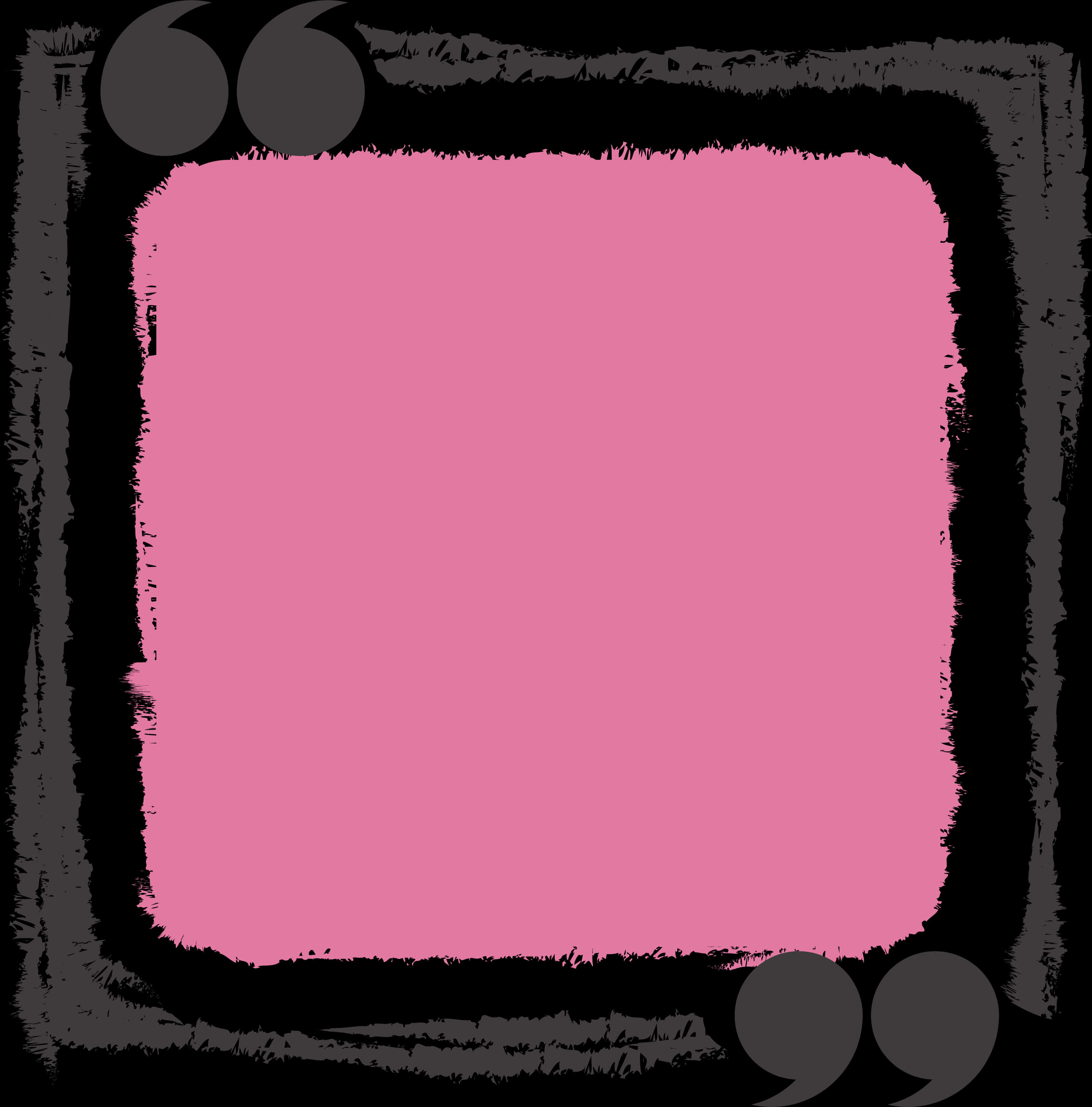 A Pink Square With A Black Border
