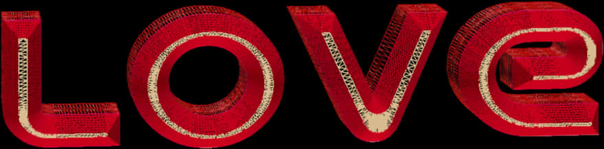 A Close-up Of A Red And White Letter V