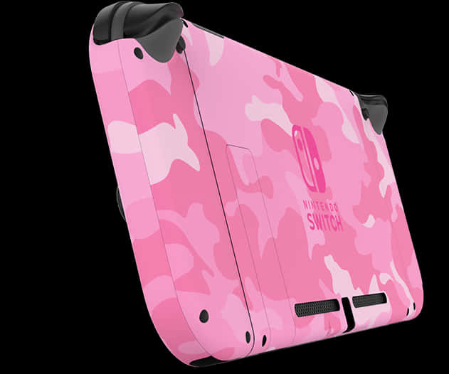 A Pink And Black Gaming Device