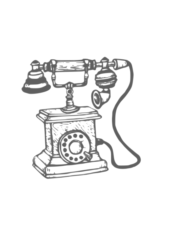 A Drawing Of A Telephone